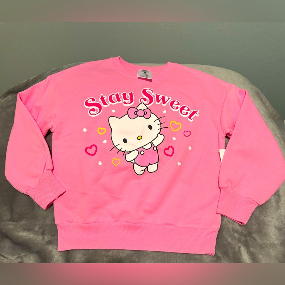 Hello Kitty- Girls Pink Sweatshirt